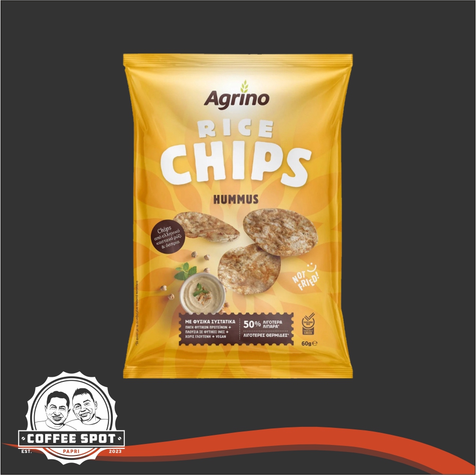 74. AGRINO RICE CHIPS HUMMUS 60g