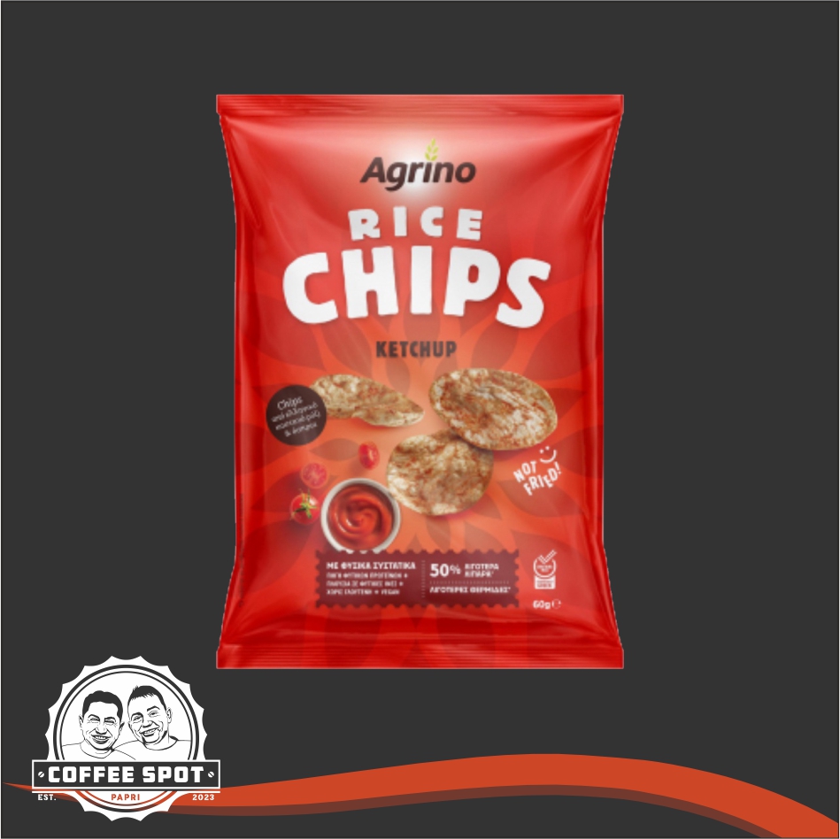 76. AGRINO RICE CHIPS KETCHUP 60g